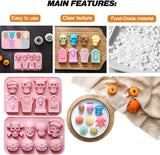 Moldes de Chocolate Halloween - Silicona - Calavera y Tumba (2PCS)