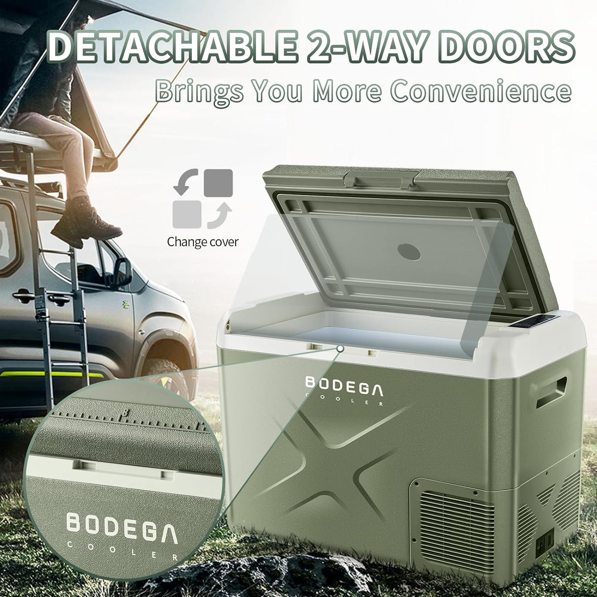 Refrigerador de coche congelador portátil aplicación WIFI
