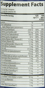 Suplemento multivitamínico líquido   para niños  vitamina C