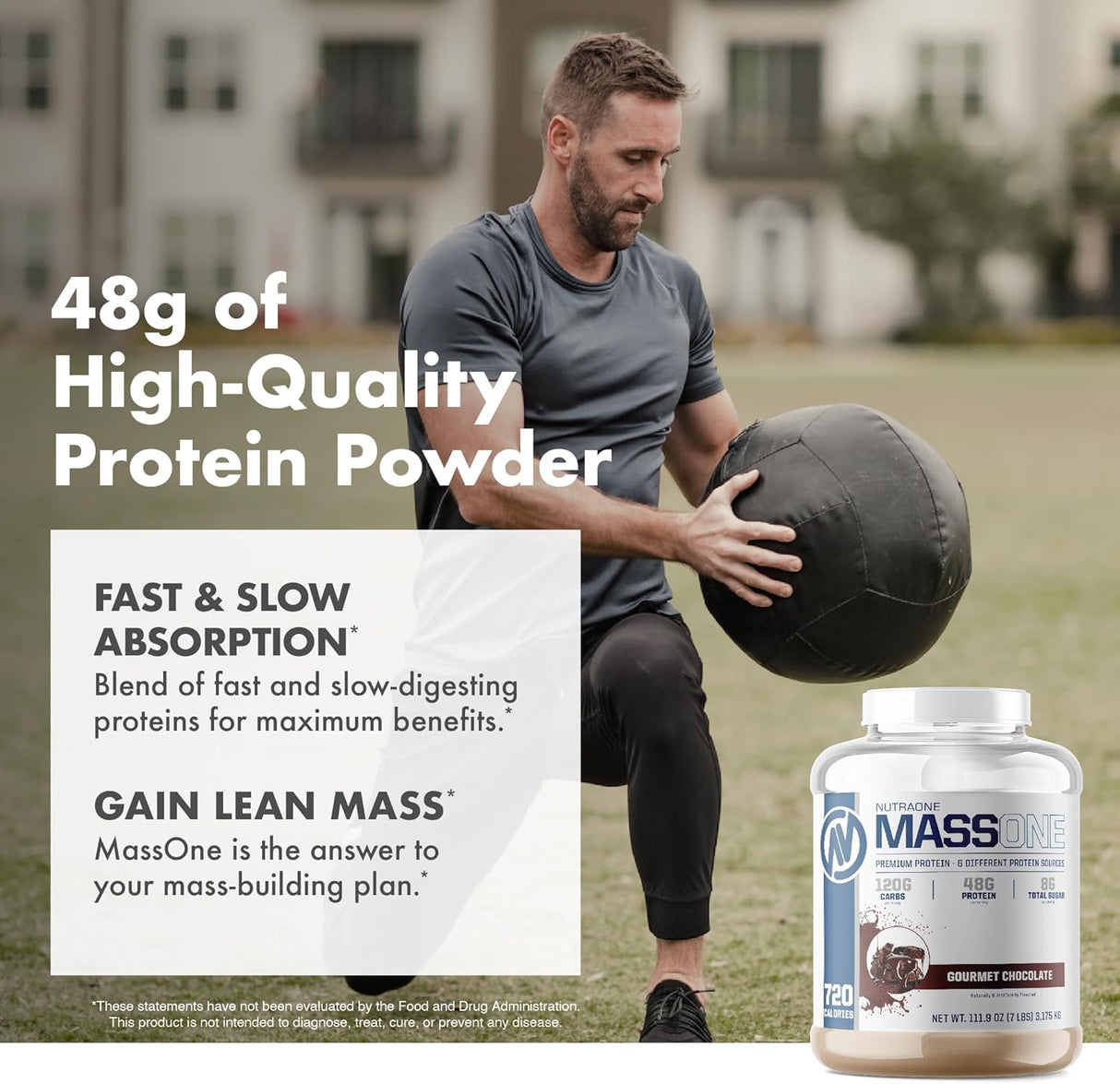 NutraOne Massone Batido de Ganancia de Peso 7 lbs.