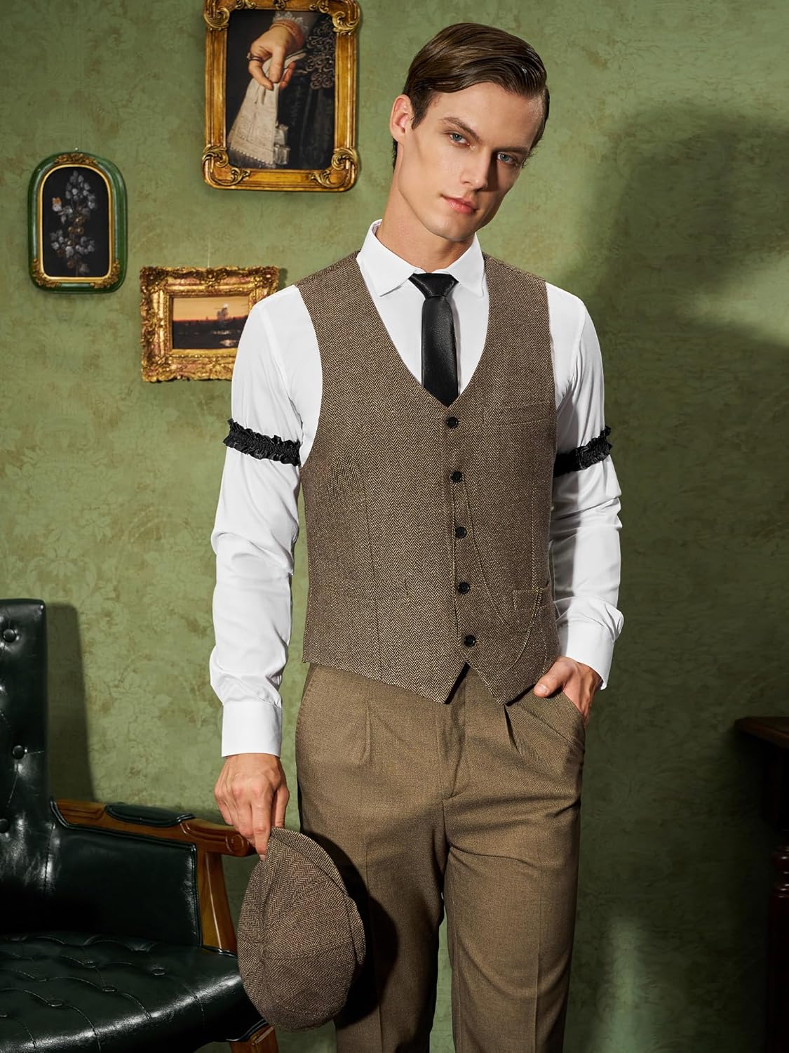 Conjunto de Accesorios YESSA para Hombre 1920s Gatsby Gangster