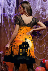 Disfraces Vestido de Halloween con mangas talla M