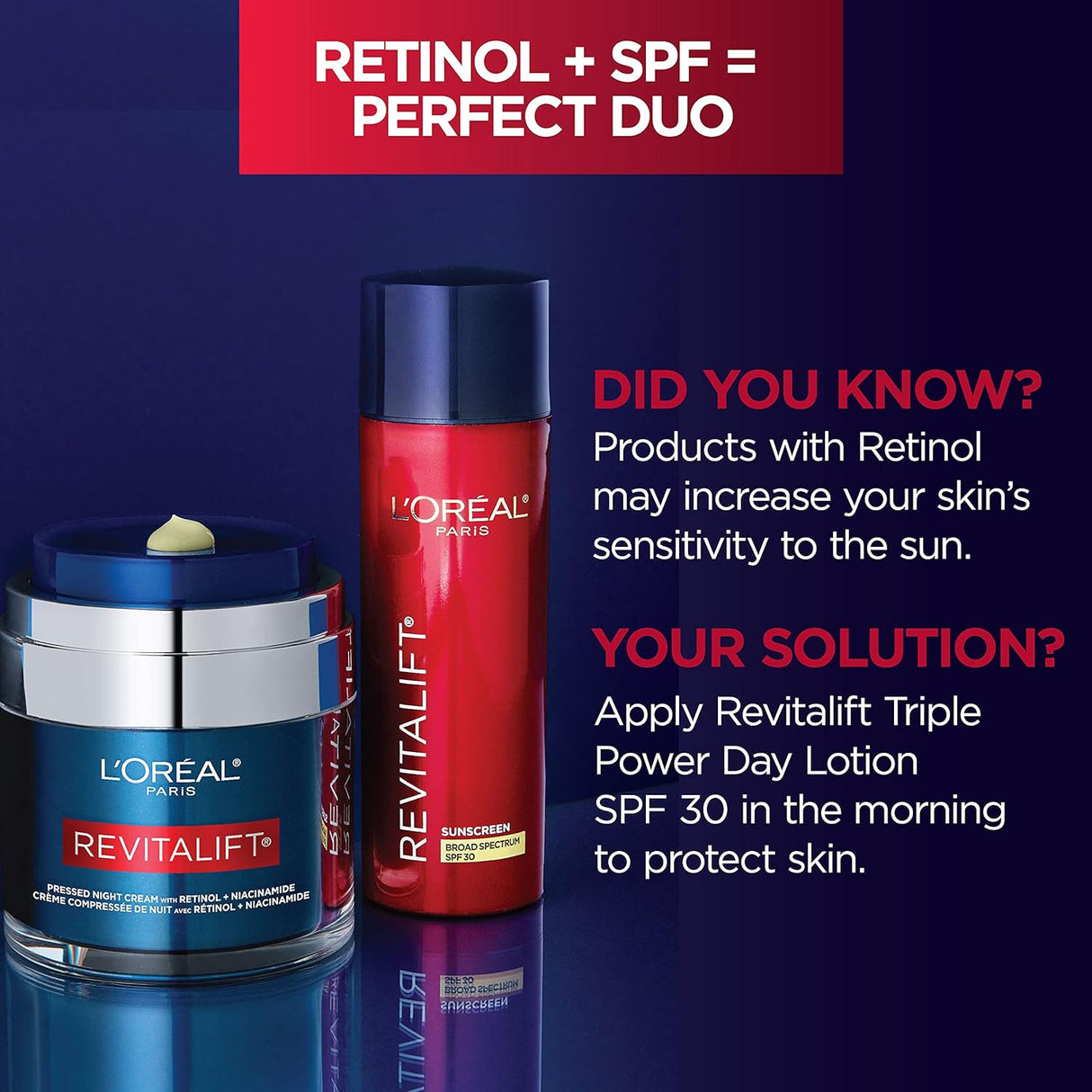 Cuidado Facial Crema de noche prensada con retinol