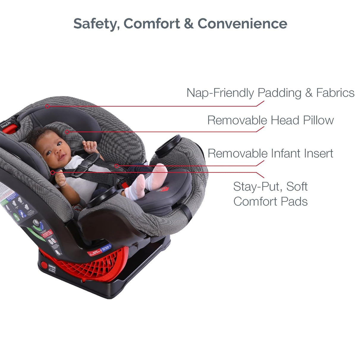 Asiento de coche todo en uno color negro Eclipse