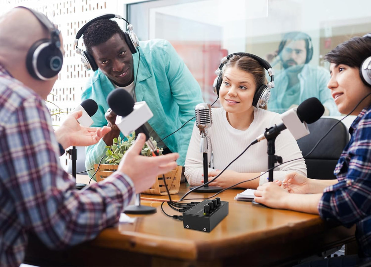 Amplificador de auriculares 4 canales HA400 con salida TRS