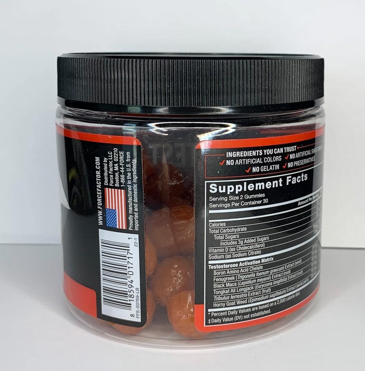 Suplemento Test X180 Gomitas de testosterona para hombres