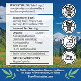 Cápsulas de Ashwagandha - Pure Mountain - 90 Veganas 475mg