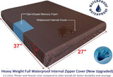 Cama ortopédica para perros Dogbed4less, espuma memoria 37x27