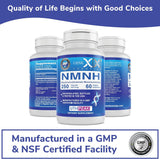 Suplementos GENEX 250mg NMNH Precursor NAD+ para envejecimi