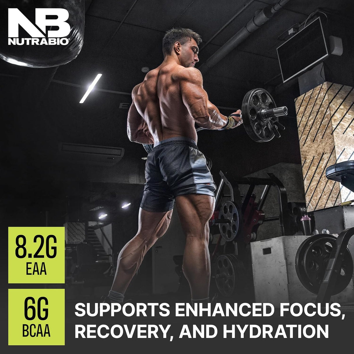 NutraBio Alpha EAA Hidratación y Recuperación Suplemento