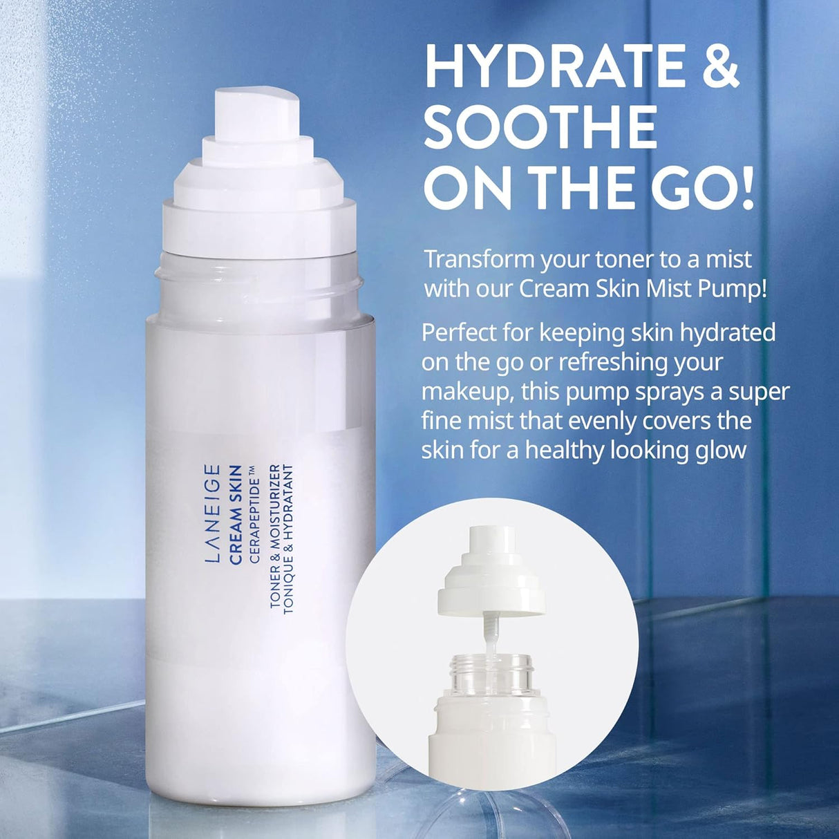 Tónico e hidratante LANEIGE para la piel en crema