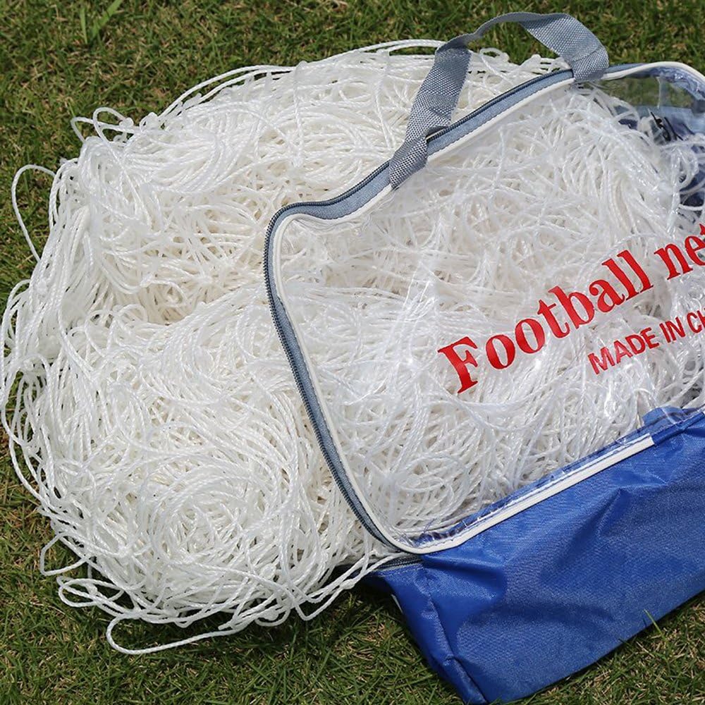 Red de portería de fútbol en polietileno, tamaño completo
