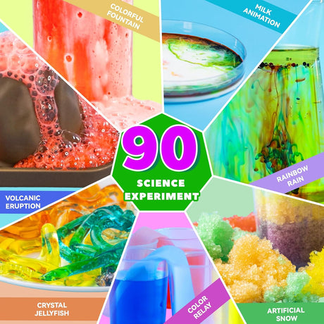 Kit de Experimentos Científicos, STEM, 90 Actividades, Volcán