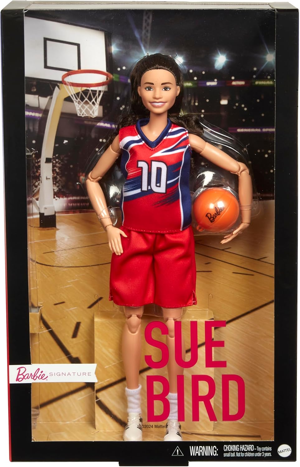 Muñeca Barbie Signature Sue Bird con uniforme y accesorio de baloncesto