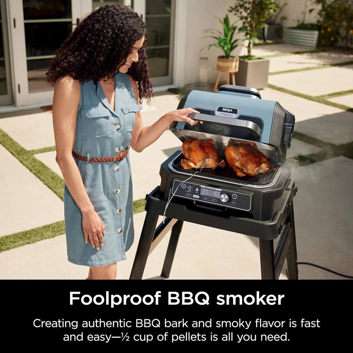 Parrilla y Ahumador 7 en 1 Bluetooth OG951 Woodfire XL