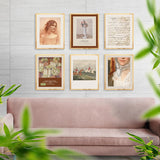 Póster retro de arte moderno para dama Clare, mid-century