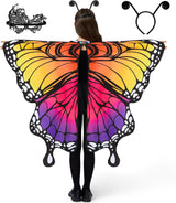 Disfraz con mascara de mariposa para niñas, Spooktacular Creations, con máscara y diadema.