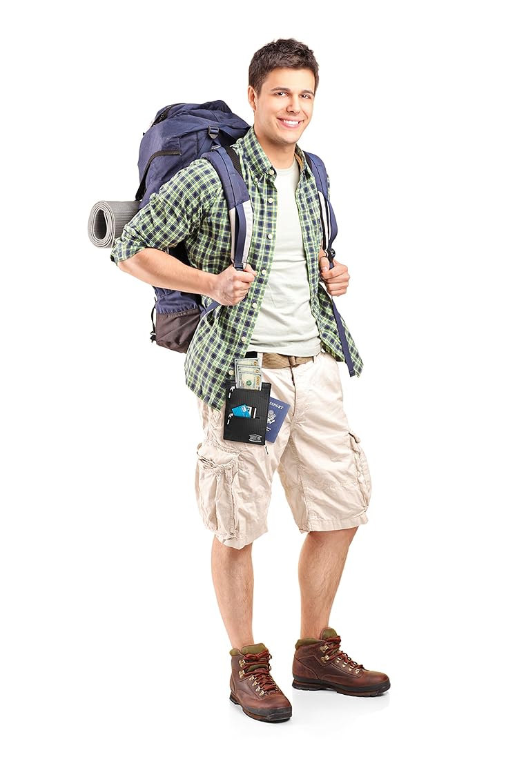 Monedero Shacke Hidden Travel Belt con bloqueador RFID