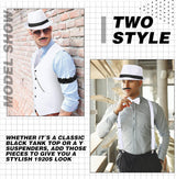 Disfraz de Hombre SATINIOR 1920s con Chaleco, Sombrero y Reloj