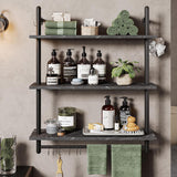 Estantería Flotante Bestier, 3 Niveles para Cocina y Baño