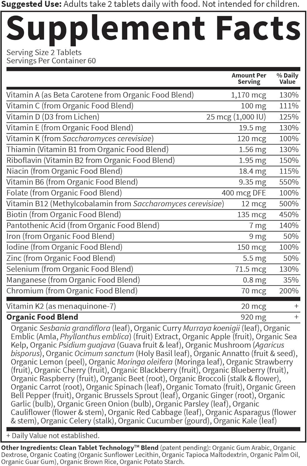 Garden of Life Multivitamínico Orgánico Mujer, 120 Tabletas