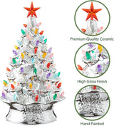 Árbol de Navidad Cerámico Casafield, 24 Pre-Lit, 148 Luces