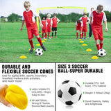 Juego de 2 porterías de fútbol para niños de patio trasero