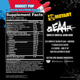 Mutant GEAAR Suplemento de EAA, BCAAs y Electrolitos, 30 servs
