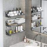 Estantes Flotantes YGEOMER, Madera, 4 Piezas, Decoración Hogar