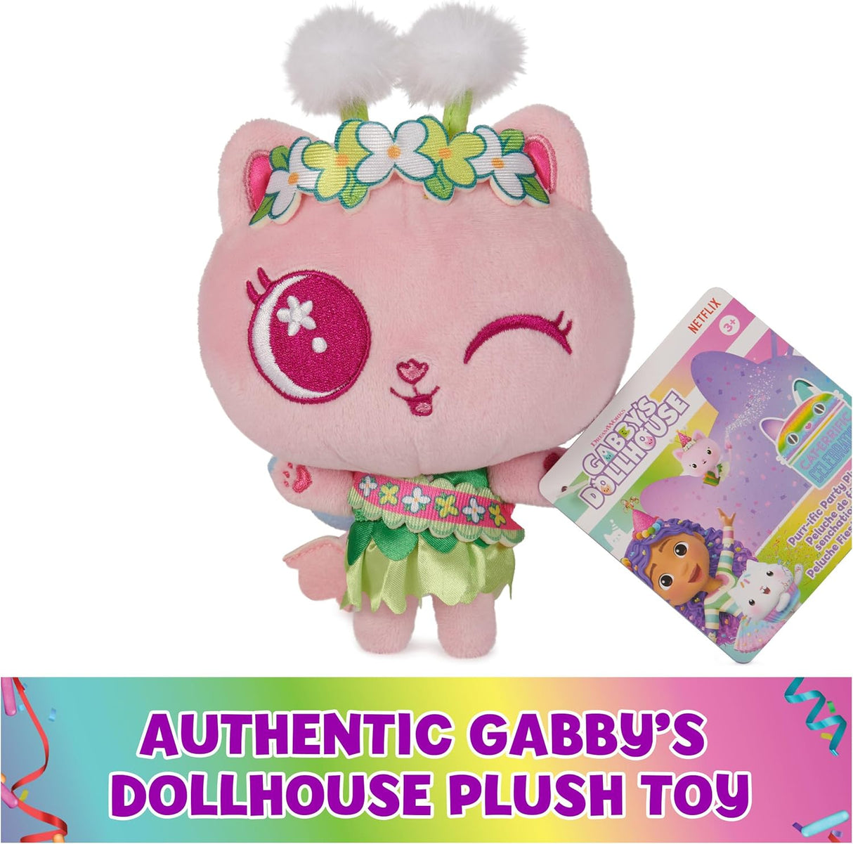 Peluches Kitty Fairy de Gabby's Dollhouse, 6 pulgadas, para niños