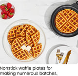 Máquina para hacer waffles belgas con control de temperatura