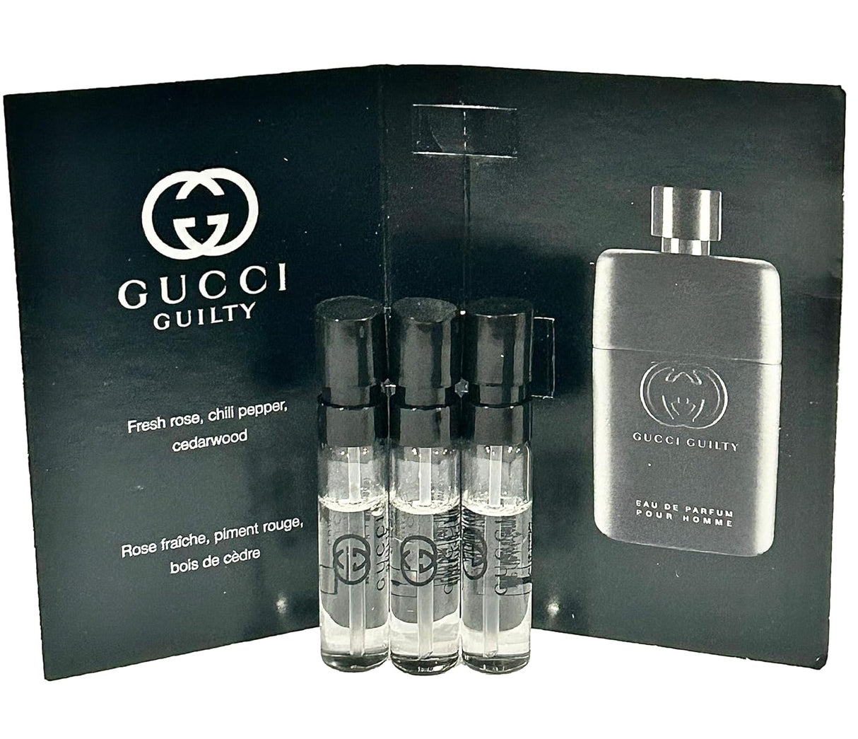 Eau de Parfum Guilty Pour Homme Muestra Mini 1.5 ML - Juego de 3