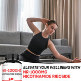 Suplemento 1000mg NAD Nicotinamida Ribósido, 60 cápsulas