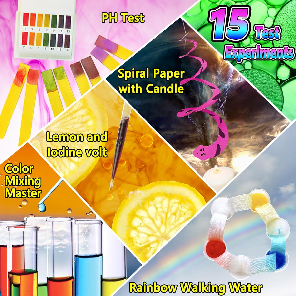 Kits de Ciencia 70 Experimentos S.T.E.M. para Niños y Niñas