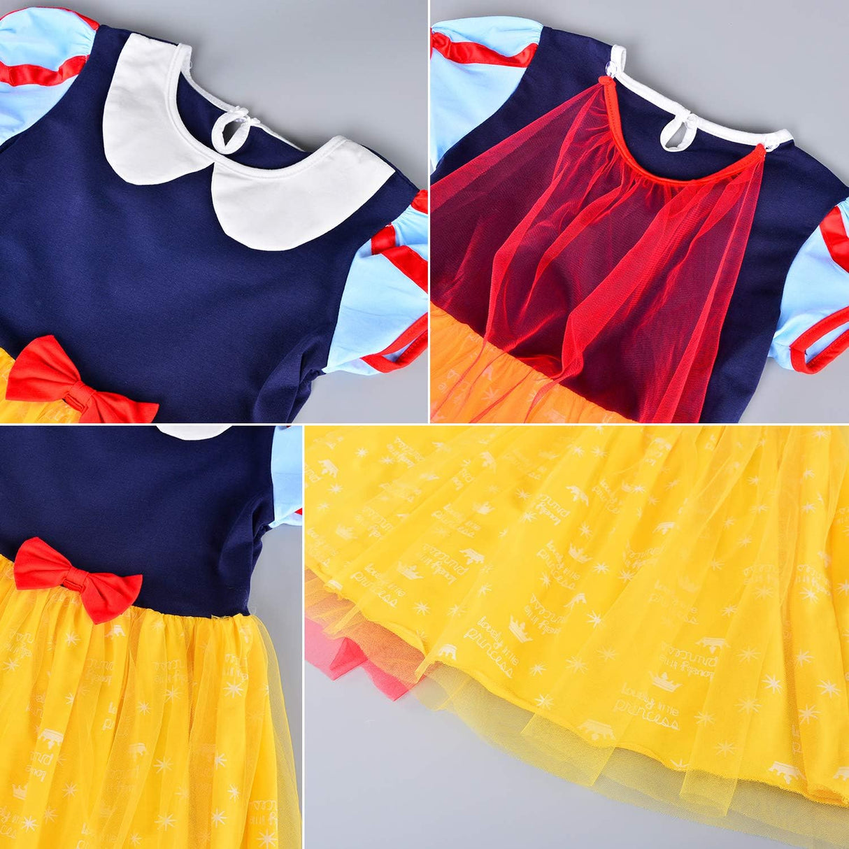 Disfraz de princesa para niña pequeña con diadema talla 4-5T