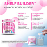 Creatina mujer + BCAA, Nutra, Hidratación y Energía, Shelf