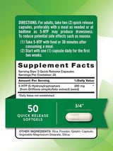 Suplemento 5HTP 200mg Nature's Truth | No GMO, Sin Gluten