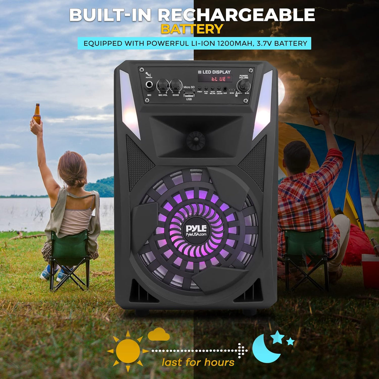 Altavoz PA portátil Bluetooth PYLE-PRO  PPHP818B