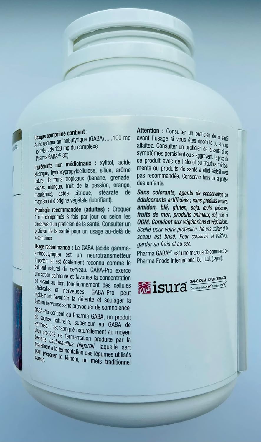 Suplemento GABA Pro Natural 90 VegiCaps