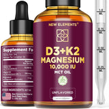 Vit D3 K2 Líquido 10000IU, Magnesio Glyc 5mg, MK7 100mcg
