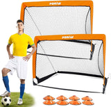Poray Portería de fútbol portátil para niños y adultos