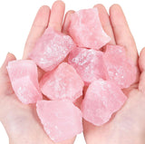 ZHIYUXI Cristal de cuarzo rosa de 2 in, cristales crudos