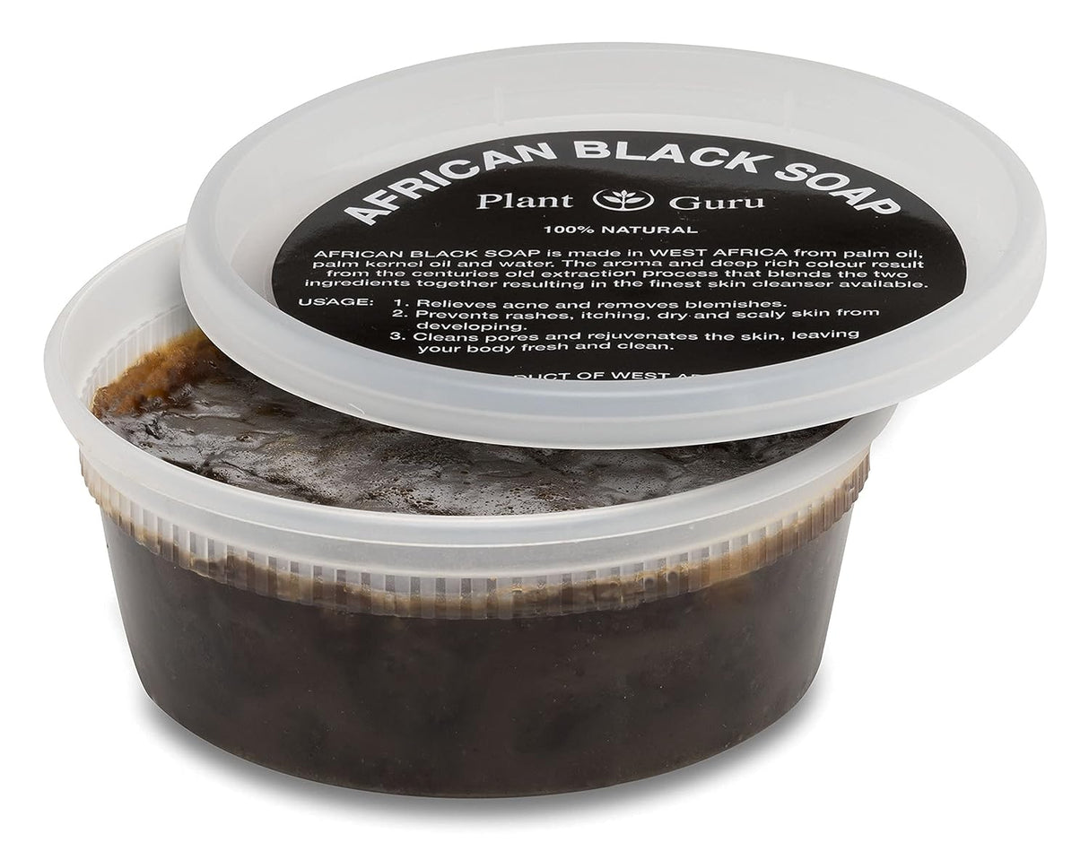 Pasta de jabón negro africano de 8 onzas Plant Guru