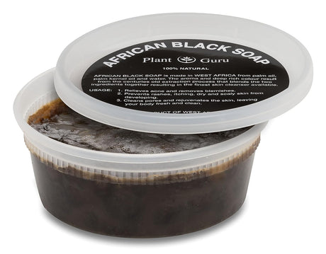 Pasta de jabón negro africano de 8 onzas Plant Guru