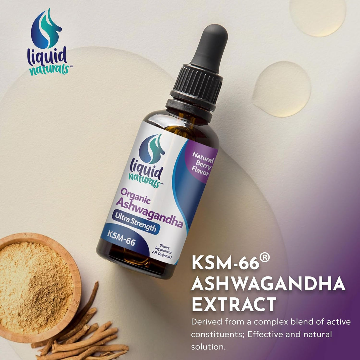 Gotas de Ashwagandha 2000mg - KSM-66 - Salud y Rendimiento