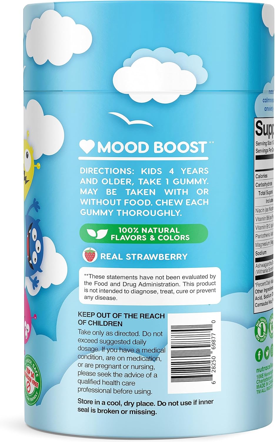 Gummy Calmante NUTRAMIN Kids con Magnesio y Ashwagandha 90 ct