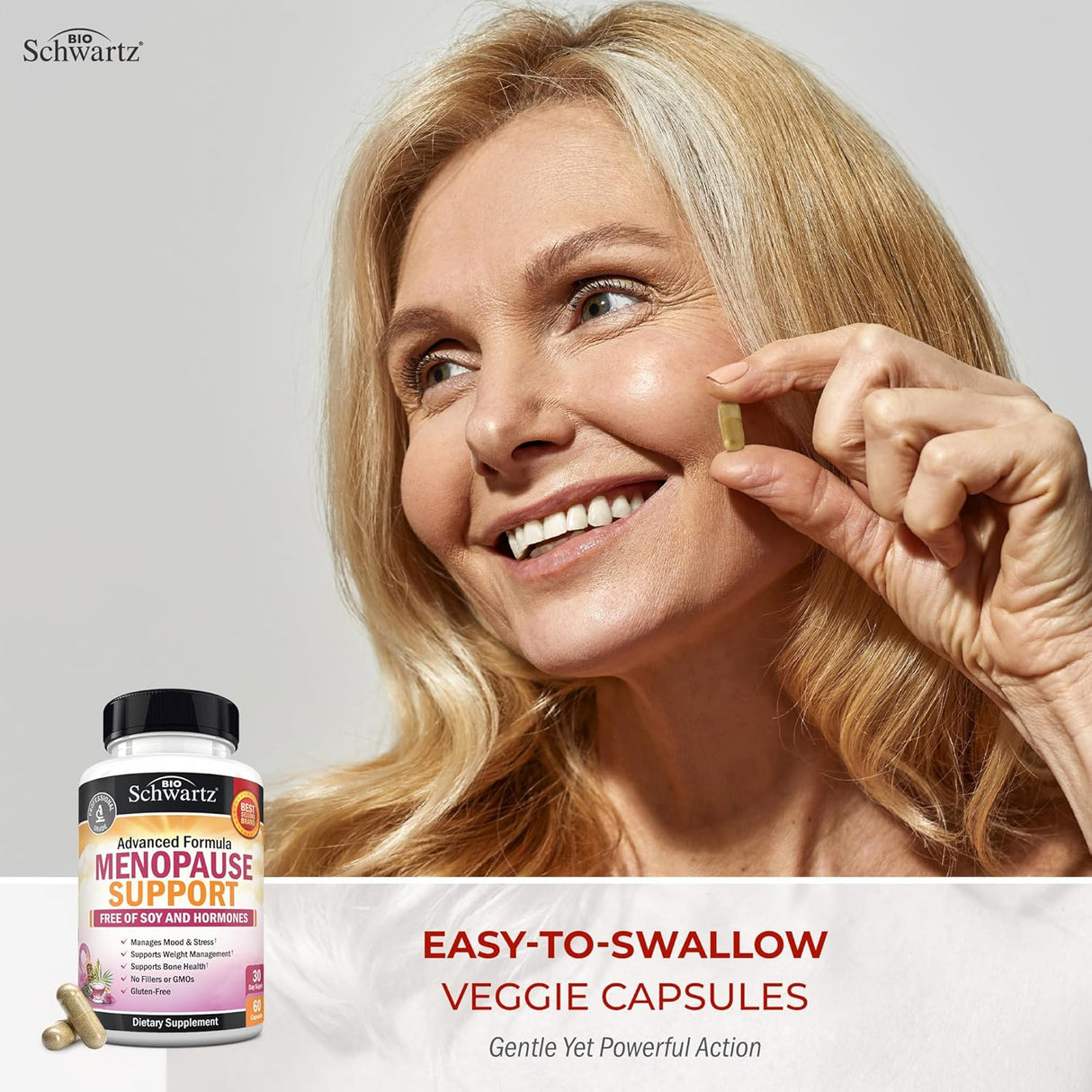 Suplemento Herbal para Menopausia - 60 Cápsulas Veganas