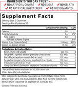 Suplemento Test X180 Gomitas de testosterona para hombres