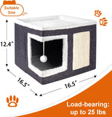 Casa para gatos grandes, marca desconocida, cama reversible, modelo