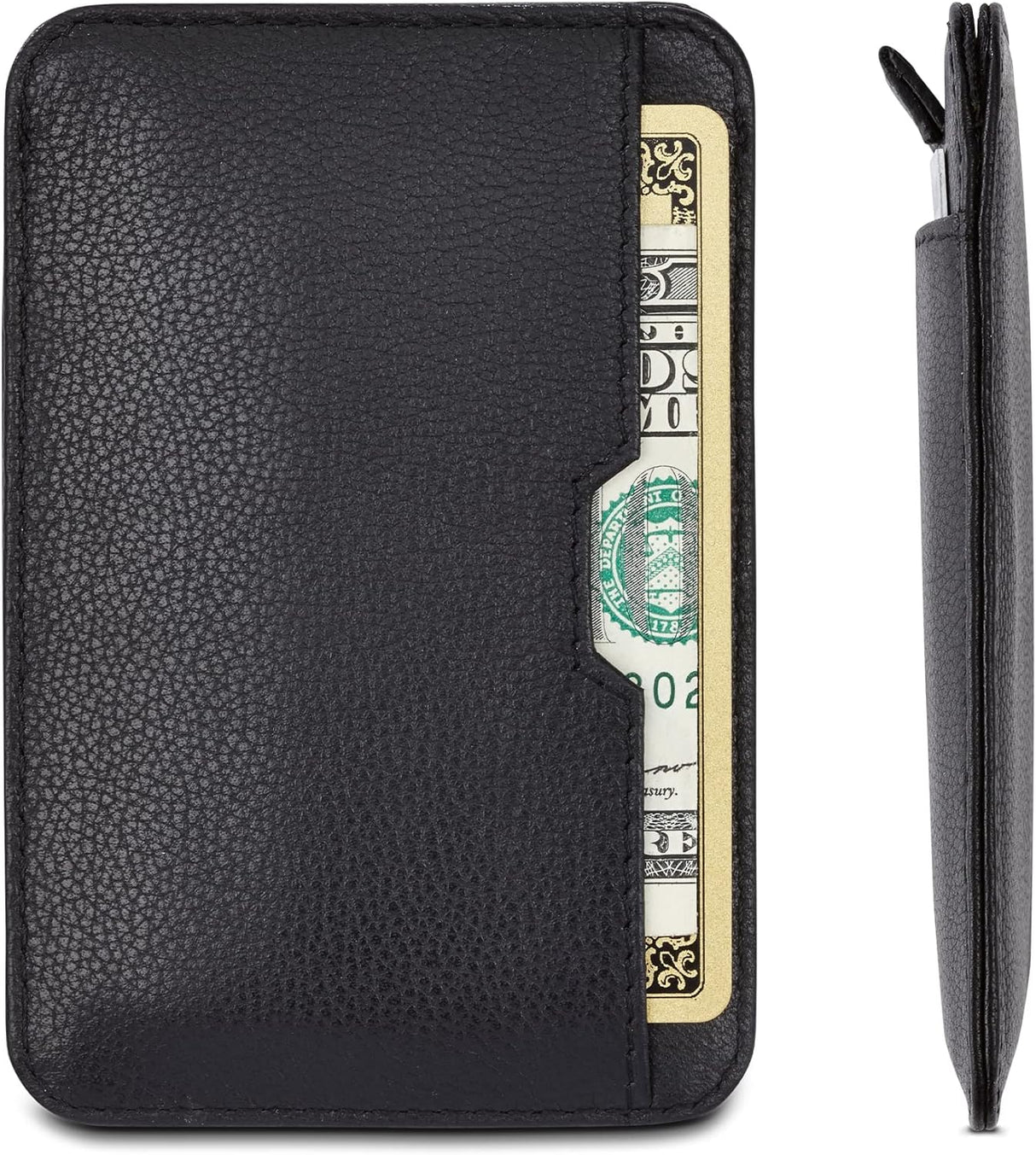 Billeteras de piel delgado minimalista  con bloqueo RFID
